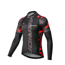 Spring and summer breathable quick-drying sunscreen autumn and winter fleece warm mountain bike long sleeve trousers cycling suit men and women