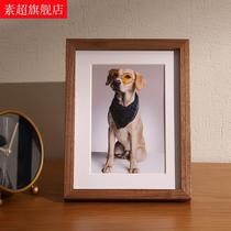 Photo frame table ins wind Nordic photo frame hanging wall picture frame eight inch size home wall hanging wall hanging black edge photo wall