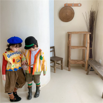 Milo7c-homemade puppy children cartoon puppy sweater vest cardio-hoodie cardiovert shoulder spring autumn and winter