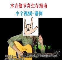 Chinese Acoustic Rhythm Guitar Survial Guide wood Guitar Rhythm Guide sp