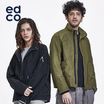 EDCO Adek outdoor mens and womens neutral windproof jacket round neck jacket trendy function cardigan loose version