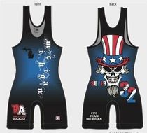 Personality custom-made professional competition wrestling uniforms international freestyle mens and womens uniforms wrestling uniforms weightlifting uniforms