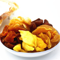 Hongruite yellow peach dried apple red Apricot Dried tangerine dried strawberry fruit snack 500g