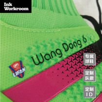 Football shoes custom ID (Name Number team logo) hot stamping