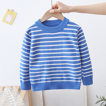 Boy round neck sweater spring new children thin cotton thread clothes baby jacket head casual blouse spring autumn 8872