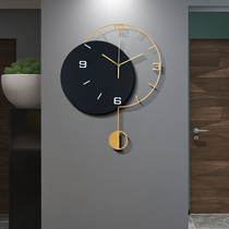 Light luxury living room wall clock home art creative hanging wall decoration clock restaurant fashion simple Nordic hanging clock