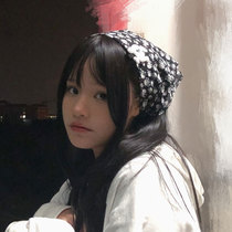  Little skull Japanese Y2K retro hot girl headscarf female Baotou fashion hip-hop hiphop dirty braided hair band male trendsetter