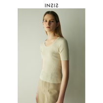 INSIS FEMME round neckline Knit Short Sleeves Women 2022 Summer new blouses design Feminists Small crowdsourced