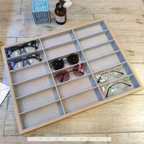  18-grid glasses storage box Multi-grid glasses display box Counter sunglasses display shelf sunglasses display props