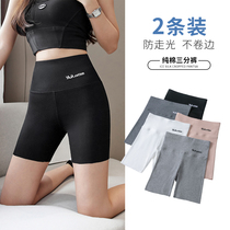 Pure Cotton Underpants Woman Outside Wearing Summer Thin safety pants Anti-walking light No marks High waist 30% Yoga riding shorts