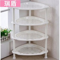 Floor-standing bathroom toilet rack kitchen corner shelf multi-layer washbasin storage frame tripod