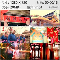 Spring Festival New Year write Spring Festival couplets dance lion dance dragon high-definition real video material