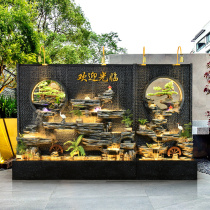 Large living room Hotel club Water curtain wall Water fountain Creative beauty salon Indoor balcony Water feature decorative ornaments