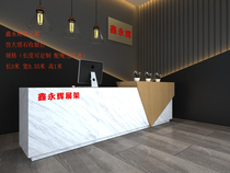 Fruit shop cashier imitation marble cash register counter Desk Desk Bar company front desk reception desk