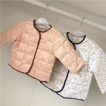 0-3 years old original girl infant autumn and winter 90 white duck down down liner