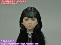 Excellent soldier model TBLeague 1 6 female soldier S35 wheat color girl black hair female head carving