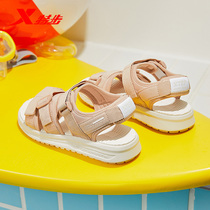  XTEP womens shoes 2021 summer new sports velcro casual beach shoes fashion all-match outdoor womens sandals