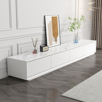 Rock plate TV cabinet modern minimalist Nordic white Italian style minimalist floor-size outdoor living-room lockers