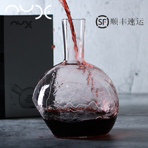 NUDE Turkey imported crystal glass wine dispenser household red wine quick decanter handmade