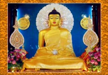 The knot Shakyamuni Buddha painting statue 25-year-old body like Buddha painting hanging painting paper like Tangka photo paper double-sided