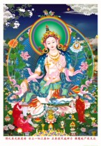 21-degree Mother Bodhisattva Portrait Buddha Green Mother Buddha Thangka Tantra