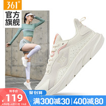 361 Women Shoes Sneakers 2022 Summer New Net Face Light Breathable Running Shoes 361 Degrees Comfort Shock Absorbing Running Shoes