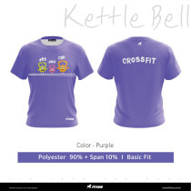 South Korea FITSUM badminton suit mens light purple sports speed dry breathable short sleeve T-shirt 5