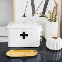 Impression enamel Enamel medicine box Family use King size medical care medicine storage box First aid box Household children