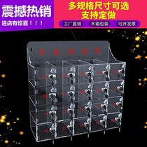 Acrylic mobile phone storage cabinet transparent safe deposit box storage box charging staff locker with lock cabinet