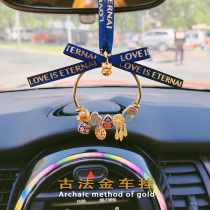 kb hand-made high-end creative net red to protect safety and pray for fortune Car pendant rearview mirror car interior charm female