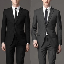 2021 new suit suit men business dress double split suit suit professional suit suit no iron bridegroom dress wedding