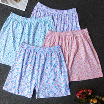 Middle Aged Shorts Pure Cotton Loose Lady Big Code Outside Wearing Summer Thin Mom Grandmother Sleeping Pants Home Pants
