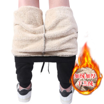 Winter Clothing Casual Long Pants Mens Down Cotton Pants External Wear Plus Suede Thickened Warm Sports Cashmere Big Code Wei Pants Tide
