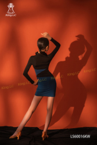 Pengyi Beauty Dance Costume Latin Dance Costume Autumn and Winter New 2022 Practice Costume Girls and Children Training Uniform LS60016KW