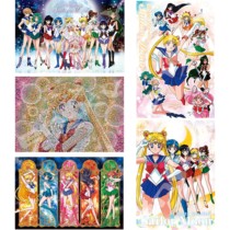 Spot Japan Genuine Ensky Beauty less Women fighters Water Ice Moon Body Mosaic Transparent Plastic Puzzle 1000p