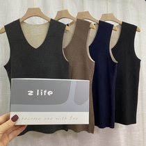 Dime Rey 9805 cashmere silk dush cashless vest mens autumn winter thickened mens warm underwear hit undershirt tide
