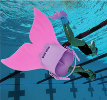 Factory Promotion Mermaid Flippers Children Learning Training Flippers Single Siamese Fins Children Swimming Flippers