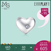 Zhou Sengsheng platinum Lets Play heart shaped diamond earrings 92112E pricing