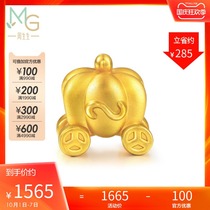 Zhou Shengshengs full gold charme beaded pumpkin car transfer beads 83632C pricing hard Gold