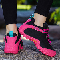 Mile outdoor hiking shoes womens autumn and winter waterproof non-slip wear-resistant breathable light hiking shoes mens low-top cross-country mountain climbing