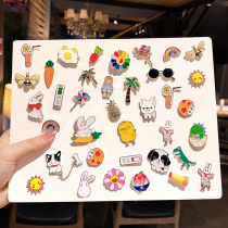 Japanese girl brooch cute trinkets ins tide cartoon personality versatile pin anti-light buckle accessories Medal