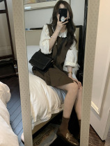 Early Autumn Outfit 2022 New Salt Series Wear Light Temperament Celebrity Strap Dress Dress Two Pieces Set Womens Summer