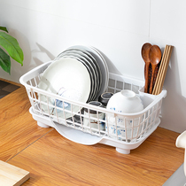 Chopstick shelf Kitchen household tableware storage box Drain shelf Bowl chopstick spoon storage basket Chopstick cage tube