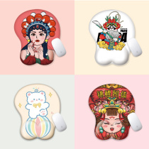 Cute Cartoon Original Mouse Pads Wrists Women Silicone Gel Upholstered 3D Thickened Girls Wrists Mouse Pads Small Size Desk Cushion Creative Palm Toelectric Race Cartoon Cartoon Cushion Wrist Prevention Mouse Hand
