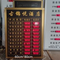 Customized Hotel Hotel LED electronic display price brand price list today Price Display brand lunar calendar table