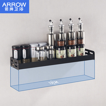 Wrigley bathroom ARROW kitchen rack with adhesive hook kitchen rack space aluminum nail free kitchen rack