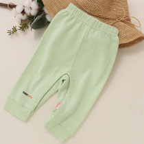Newborn Magic Sticker Pants Baby Autumn Pants Press Buckle Type Pure Cotton 0-3 Month 6 Baby Dark Buckle Free Open Gear Pants
