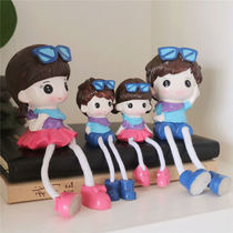 Optician shop display props window decoration display cute resin ornaments glasses display rack crafts