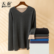 Warm Underwear Mens Densuede Cashless Wool Silk Thin TEMPERATURE SPONTANEOUS HEAT PLUS SUEDE AUTUMN CLOTHES Autumn Pants Women Suit