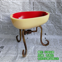 Middle Number Toba Bowl with pure copper triangular bracket Nepal imitation honey wax drag bar for a cup for a bowl